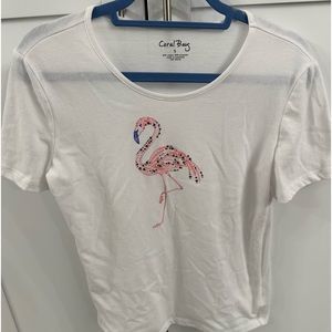 Ladies Coral Bay Flamingo Shirt S